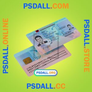 Albania ID Card PSD Template psdall.org