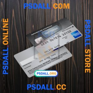 American Express Aeroplan Card PSD Template psdall.org