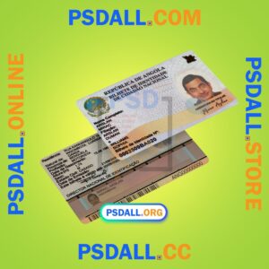 Angola ID Card PSD Template psdall.org