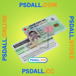 Bangladesh Smart NID Card PSD Template psdall.org
