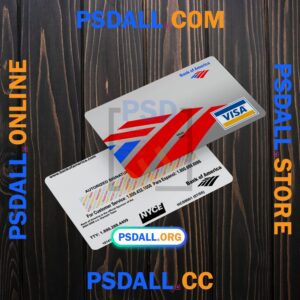 Bank of America Visa Card PSD Template psdall.org